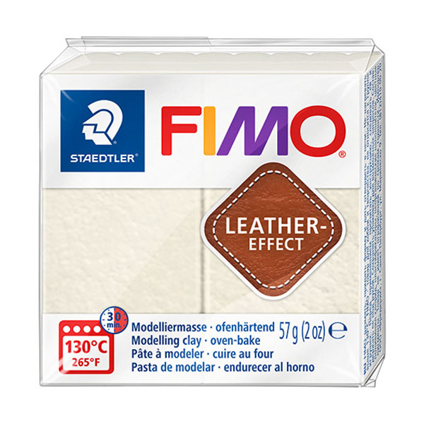 樹脂粘土 『FIMO LEATHER EFFECT (フィモレザーエフェクト) アイボリー 8010-029』 STAEDTLER ステッドラー