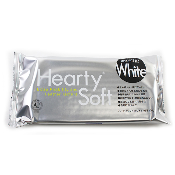軽量粘土 『Hearty Soft (ハーティソフト) ホワイト 200g 303123』 PADICOパジコ
